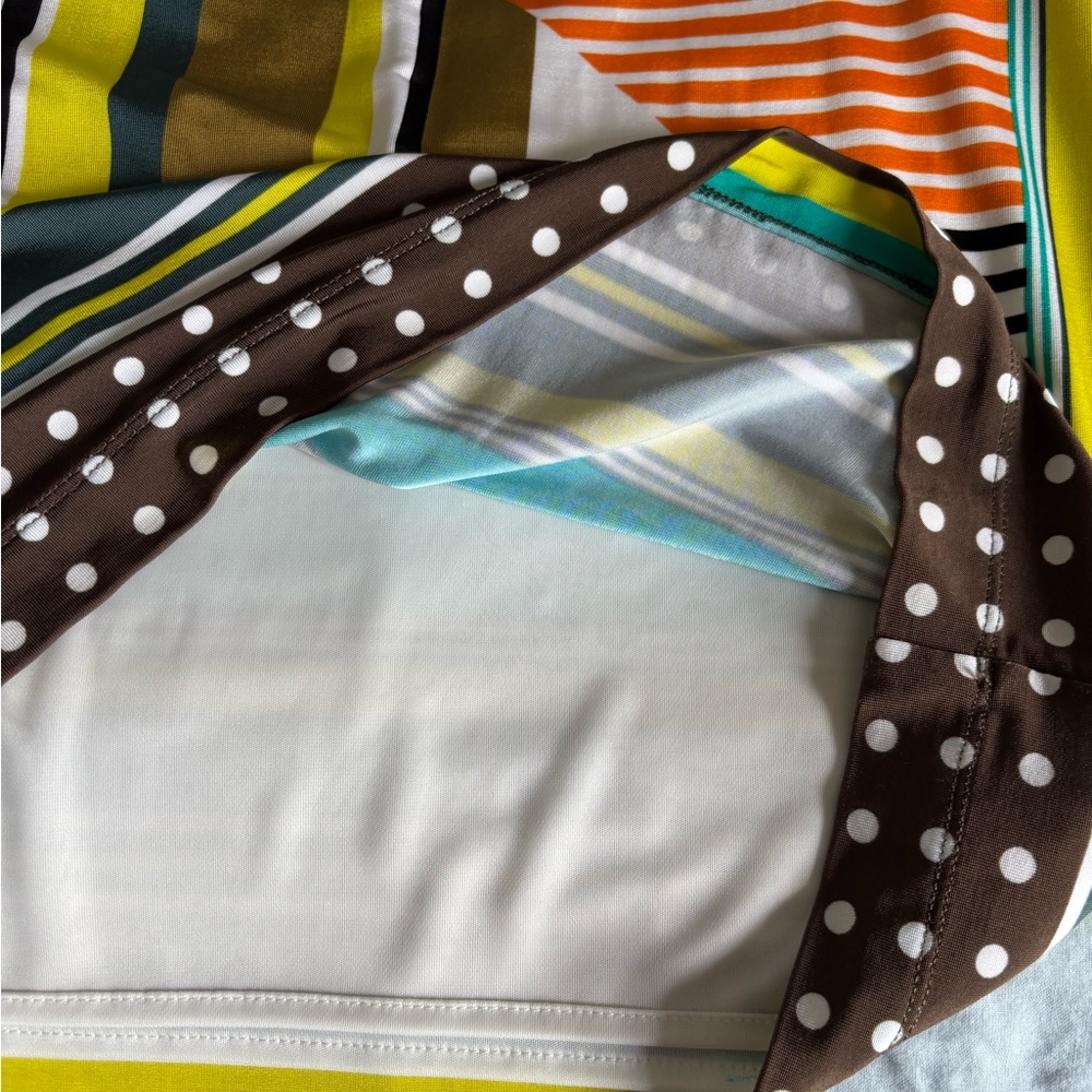 Luisa Cerano Striped and Polka Dots Dress - Picture 4 of 16